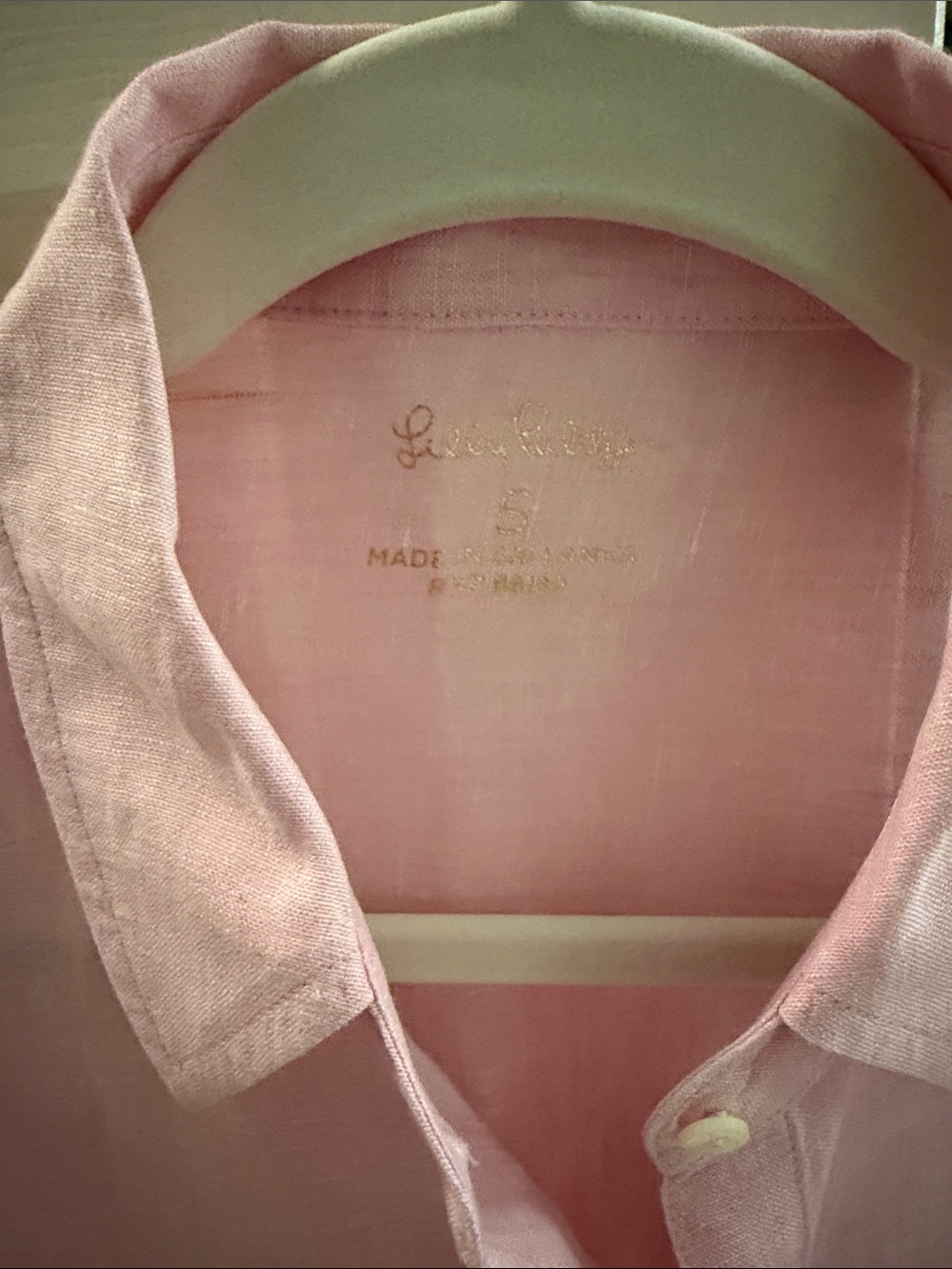 Lilly Pulitzer Light Pink Button-Down Shirt - Picture 2 of 3